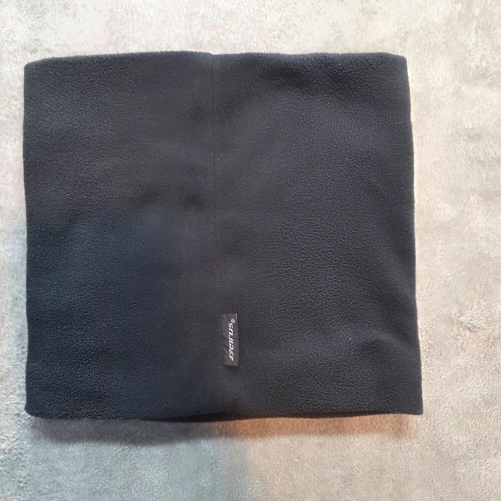 Seirus Neck Warmer Mens One Size Black Fleece Micro Neck-Up Winter Scarf